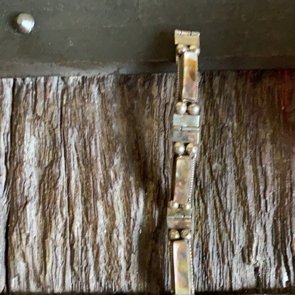 VINTAGE MEXICO ABALONE SHELL BRACELET - Picture 11 of 12